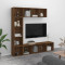 vidaXL Set dulap TV/cărți, 3 piese, stejar maro, 180x30x180 cm 3152715