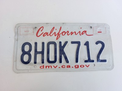 California Inmatriculare USA original, decor de perete foto