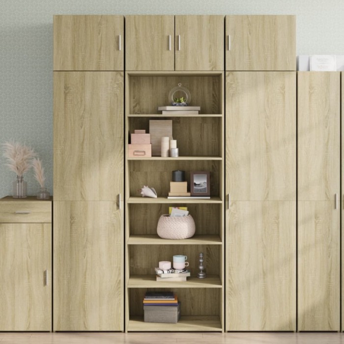 Gossi dulap inalt, stejar sonoma, 70x41x185 cm, lemn prelucrat