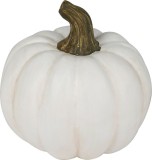 Dovleac decorativ alb din teracota MagicHome Nature, 7,5x7,5x10 cm