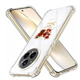 Husa antisoc pentru realme 14 pro - airbag tpu, col&Egrave;uri ranforsate- butterfly rosu