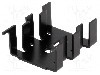 Radiator presat, aluminiu, 33mm x 25.4mm, negru, FISCHER ELEKTRONIK - FK216SACB