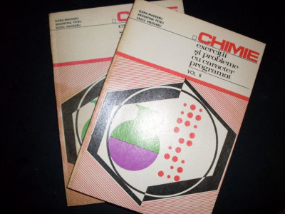 Chimie Exercitii Si Probleme Cu Caracter Programat Vol. 1-2 - Colectiv ,551974 foto