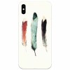 Husa silicon pentru Apple Iphone X, Three Feathers