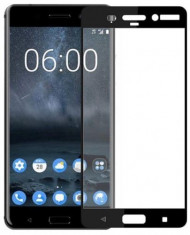 Folie Protectie Sticla Securizata Zmeurino Full Body 3D Curved pentru Nokia 8 (Negru) foto