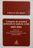 CULEGERE DE PRACTICA JUDICIARA IN MATERIE CIVILA 2003-2004-O. DRAGHICI, M. POPESCU SI COLAB.-238523