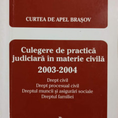 CULEGERE DE PRACTICA JUDICIARA IN MATERIE CIVILA 2003-2004-O. DRAGHICI, M. POPESCU SI COLAB.