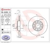 Set disc frana Skoda Superb I (3u4) 12.01-03.08; Vw Passat B5 (3b2) 08.96-12.01, Passat B5.5 (3b3) 10.00-12.05, Fata, 288X25mm, ventilat, BREMBO