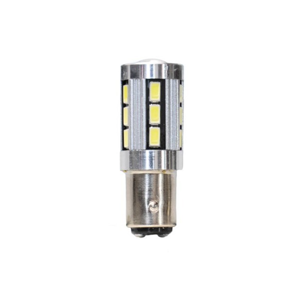 Bec auto Vecta pentru stop frana 12V-16V BAY15D Canbus 18 leduri, 2 buc