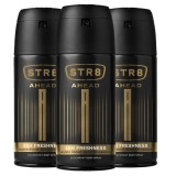 Set 3 x Deodorant Spray, STR8, Ahead, 150 ml