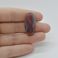 Cabochon agat botswana portocaliu 32x15x5mm c44