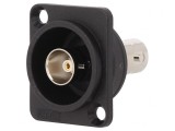 Adaptor BNC Soclu 75&Omega; Negru Plastic