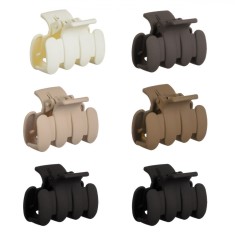 Set Clame Păr Femei, Multicolor, Textură Mată, 4.5cm, 6 Bucăți