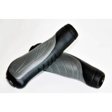 Set 2 mansoane bicicleta D2-TC-G142, culoare gri/negru, lungime 135mm Cod:A001