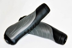 Set 2 mansoane bicicleta D2-TC-G142, culoare gri/negru, lungime 135mm Cod:A001
