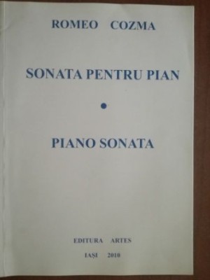 Sonata pentru pian 1- Romeo Cozma foto