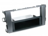 Rama Radio 1 DIN Toyota Auris (2007-2012) Antracit cu Buzunar Adaptor Auto