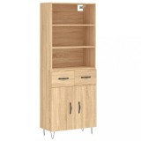 Cumpara ieftin Dulap inalt, stejar sonoma, 69,5x34x180 cm, lemn compozit