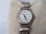 Ceas de Dame din Argint - Quartz -Cadran Alb - Swiss Made.