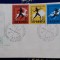1957-Camp.internat.de atletism Bucuresti-Mi=1666-1668-FDC-RAR
