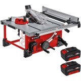 Einhell TE-TS 36/210 Li PXC + Twinpack - Fierastrau circular de masa 210x30 mm + Set 2 acumulatori Li-Ion 18 V 4 Ah