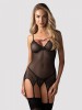 Corset Sexy Novenes - Negru, XL/2XL, Obsessive