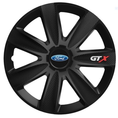 Set 4 Capace Roti GTX Negru Carbon R17, pentru Ford foto