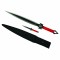 Sabie de vanatoare DEPOX&reg;, Red Ronin, maner textil, 68.5 cm, cutit de aruncat inclus