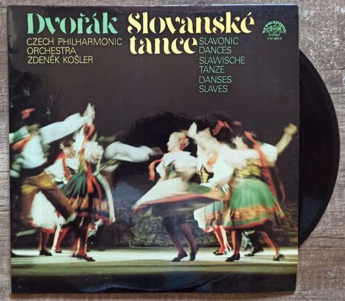 A. Dvorak, Slavonic Dances, Czech Philharmonic Orchestra// dublu LP