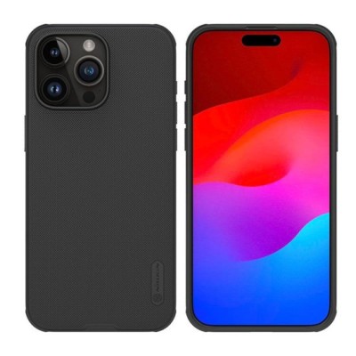 Husa pentru iPhone 15 Pro Max - Nillkin Super Frosted Shield Pro - Black foto