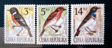 CEHIA 1994 PASARI, FAUNA serie 3v. NESTAMPILATA.