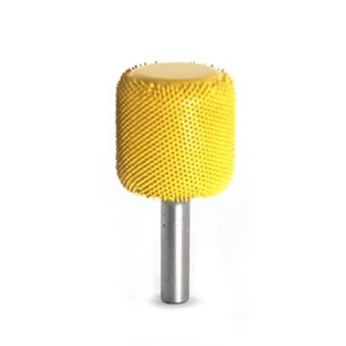 Valec Zaoblen&aacute; hrana pr-25,4 mm stopka 6mm, Granulatie Saburr FINA - GALBENA