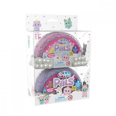 Spuma de modelat Playfoam&amp;trade; - Unicorni magici, set 2 bucati foto