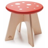 Scaun tip ciuperca din lemn, Tender Leaf Toys, Toadstool