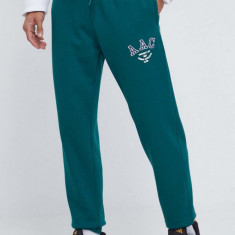 adidas Originals pantaloni de trening din bumbac culoarea verde, cu imprimeu