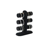Cumpara ieftin Stand Vertical Catifea pentru Bratari si Ceasuri Time Veranda Gri 25cm