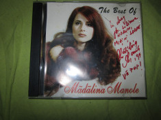 madalina manole autograf pe coperta de cd the best of madalina manole an 1999 foto