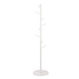 Cumpara ieftin Cuier pardoseala fier cu baza mdf alb 40 x 175 cm