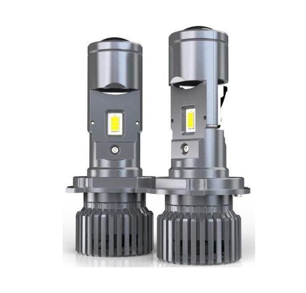 2 x Led H4 Lumini Lampa Faruri Becuri Auto Camoin Moto Hi/Low Beam 80W 12000lm 6500K 12V 24V