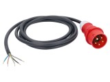 Cablu 5G1,5mm&sup2; IEC 60309 3P+N+PE 3m Negru AS SCHWABE 70977