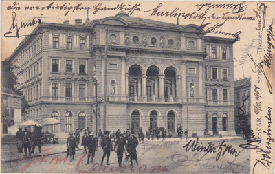 CP Timisoara Temesv&amp;aacute;r Teatru Sz&amp;iacute;nh&amp;aacute;z ND(1904) foto
