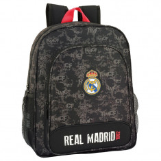 Ghiozdan Real Madrid,negru -roz adaptabil 38cm foto