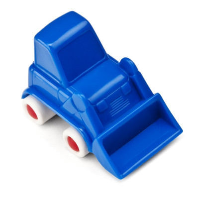 Minimobil Miniland, 9 cm, model excavator, albastru foto