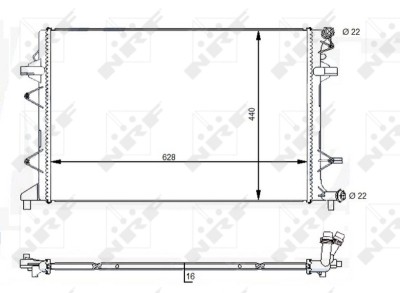 NRF 59118 EASY FIT Radiator, racire motor foto