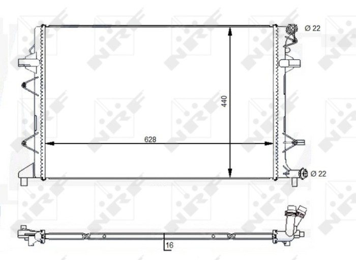 NRF 59118 EASY FIT Radiator, racire motor