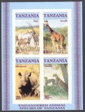 TANZANIA 1986 FAUNA ANIMALE SALBATICE NEDANTELAT, Nestampilat
