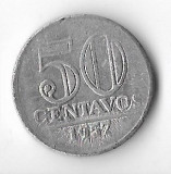 Moneda 50 centavos 1957 - Brazilia