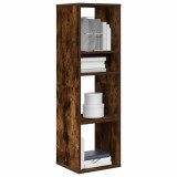 VidaXL Bibliotecă, stejar fumuriu, 34x31x112 cm, lemn prelucrat