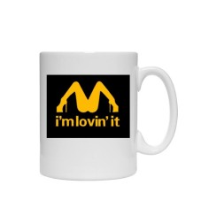Cana alba personalizata &quot; I&#039;m lovin&#039;it &quot;, INOVATIX&reg;. 330ml