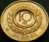 Moneda 10 COROANE - NORVEGIA, anul 1986 *cod 1150